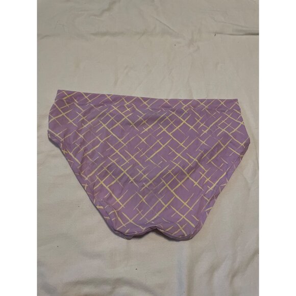 No Boundaries Hipster Panties XXXL (21) Purple Yellow Plaid Micro Crossover - Picture 5 of 7